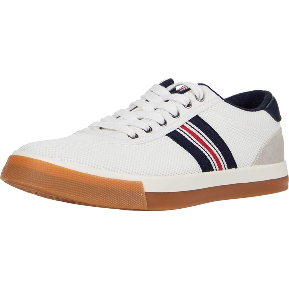 Penguin Men White Lucas Mesh Lace-Up Sneakers  Shoes Size US 13 Rts$159